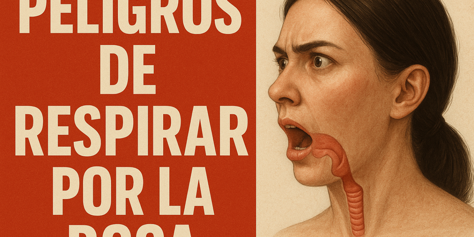 ¿Respiras por la boca? Este hábito te está enfermando.